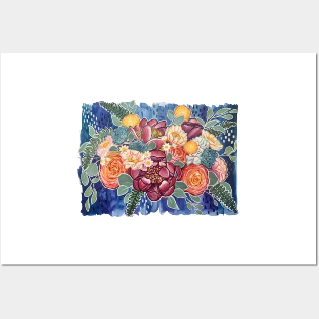 Unbridled Abstract Bouquet Wall Art by AdrienneSmith.Artist